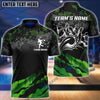BlueJose Camo Bowling Premium Multicolor Customized Name 3D Shirt (5 Colors)