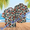 Bluejose Hibiscus Drag Racers Men's Hawaiian Shirt