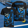 BlueJose Pickleball Just Dink It Raccoon Halloween Customized Name & Team Name 3D Shirts