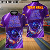 BlueJose Bowling Neon Leave No Pin Standing Customized Name, Team Name 3D Shirt (4 Colors)