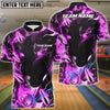 BlueJose Bowling And Pins Black Lightning Panther Multicolor Customized Name 3D Shirt (4 Colors)