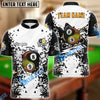 BlueJose Billiards 8 And 9 Ball Crack Pattern Personalized Shirt