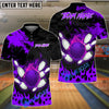BlueJose The Dragon & Fire and Bowling Personalized Name, Team Name 3D Shirt (5 Colors)