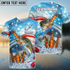 Bluejose Bass Fishing Beer & Usa Flag Graphic Custom Name & Team Name 3D Shirts
