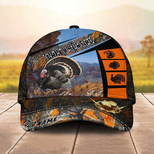 BlueJose Turkey Hunting Sport Pattern Personalized Cap (2 Colors)