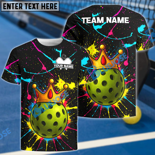 BlueJose Pickleball Queen Personalized Name, Team Name Unisex Shirt