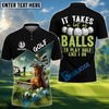 BlueJose Funny Golf Polo Shirt, Custom Name & Team Name 3D Shirts
