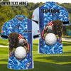 BlueJose Golf Premium Eagle US Camo Customized Name, Team Name 3D Shirts (4 Colors)