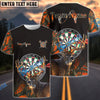 BlueJose Darts Deer Hunting Camo Multicolor Options Personalized Name Shirt (4 Colors)