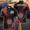 BlueJose Darts Fire Claws Personalized Name, Team Name Shirt (4 Colors)