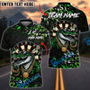 BlueJose Darts King Crocodile Multicolor Options Personalized Name Shirt (6 Colors)