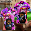 BlueJose Billiards 8-Ball Bear Hoodie Never Give Up Personalized Name Shirt (4 Colors)