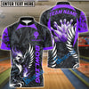 BlueJose Bowling And Pins Digital Phonenix Customized Name 3D Shirt (4 Colors)