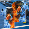 BlueJose Pickleball Fire and Ice Personalized Name, Team Name Unisex Shirt