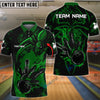 BlueJose Spider Bowling Personalized Name, Team Name 3D Shirt (4 Colors)