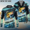 Bluejose Walleye Fishing Aqua Strike Custom Name & Team Name 3D Shirts