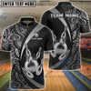 BlueJose Bowling & Pins Royal Crown Luxury Black Gold Customized Name, Team Name 3D Shirt (6 Colors)