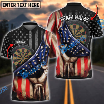 BlueJose Darts Flag Player Personalized Shirt