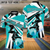 BlueJose Bowling And Pins Strike Color Race Customized Name 3D Shirt ( 4 Colors )