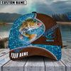 BlueJose Personalized Epic Shudore Fashion Fishing 3D Cap ( Large Mouth Bass, Walleye, Striped Bass, Trout Fish, Catfish, Crappie, Salmon, Pike )