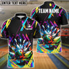 BlueJoses Bowling Graffiti Splash Paint Customized Name, Team Name 3D Shirt