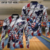 BlueJose Bowling American Patriot Customized Name, Team Name 3D Shirt