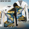Bluejose Tuna Fishing Hook Graphic & Jumping Fish Art Custom Name & Team Name 3D Shirts