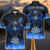 BlueJose Darts Blast Magma Dragon Personalized Name, Team Name Shirt (4 Colors)