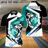 BlueJose Bowling And Pins Tiger Bowl Customized Name 3D Shirt (4 Colors)