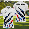 BlueJose Golf US Flag Crack Multicolor 3D Shirts (2 Colors)