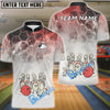 BlueJose Bowling And Pins Cartoon Pins Confusion Customized Name, Team Name 3D Shirt (4 Colors)