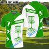 BlueJose Power Drive Disc Golf Polo Shirt Personalized Name, Team Name 3D Shirt (4 Colors)
