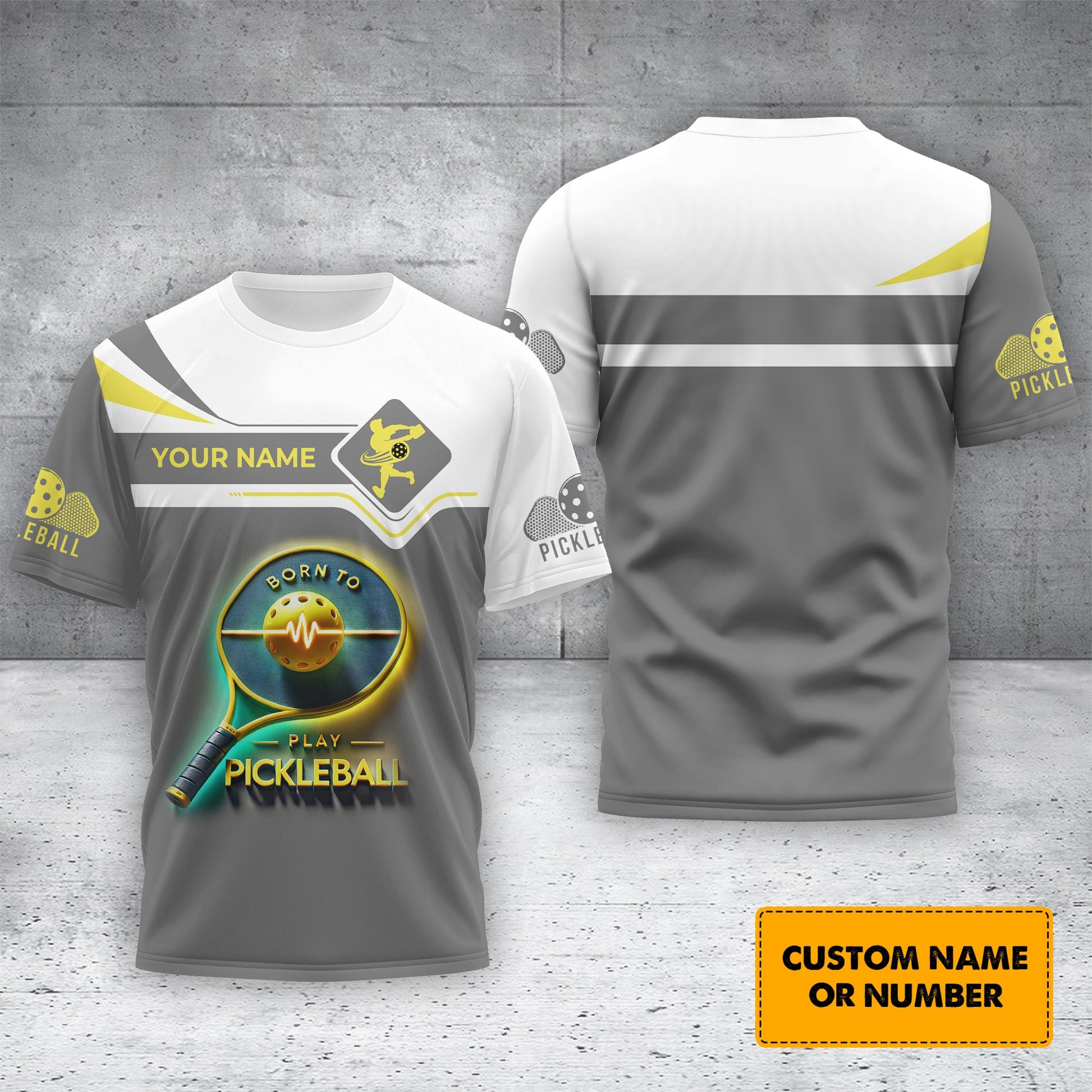 Born To Play Pickleball 3D T-Shirts, Pickleball Polo Shirt, Gift For Pickleball Player