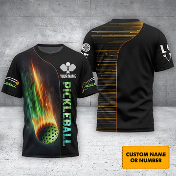 Custom Pickleball T Shirt Personalized Team Apparel 3D Design Gift for Pickleball Players