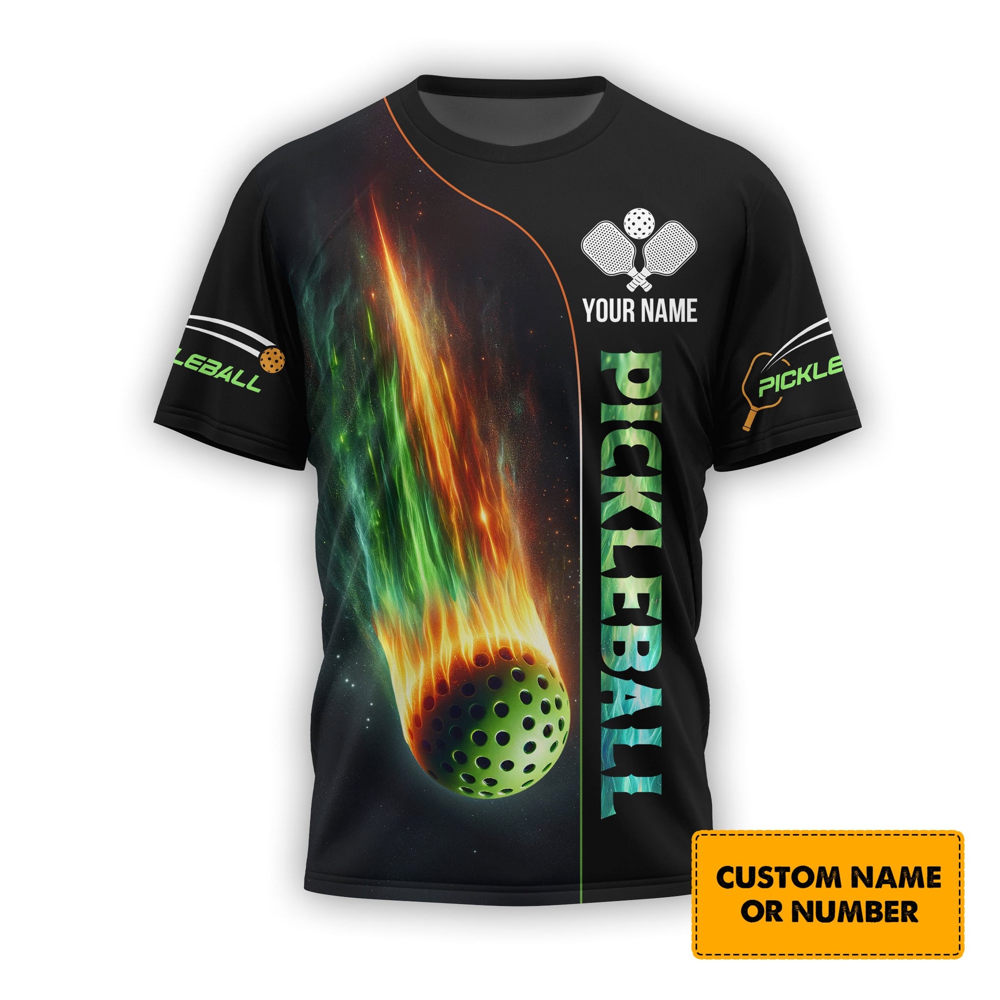 Custom Pickleball T Shirt Personalized Team Apparel 3D Design Gift for Pickleball Players