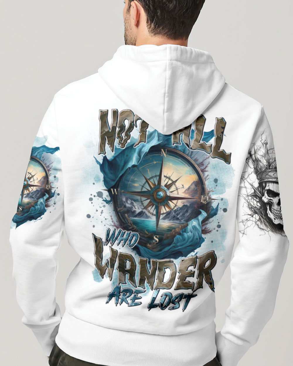  NOT ALL WHO WANDER ARE LOST COMPASS ALL OVER PRINT - TYTD3110243
