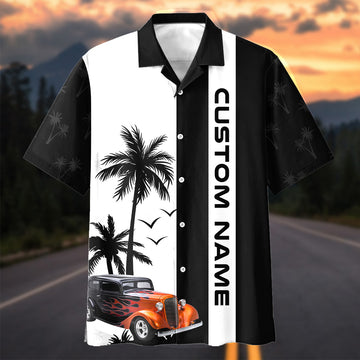 Bluejose This Is How I Roll Hot Rod Hawaiian Shirt - Custom Photo Classic Car Shirt - Personalized Name Car Hawaiian Shirt