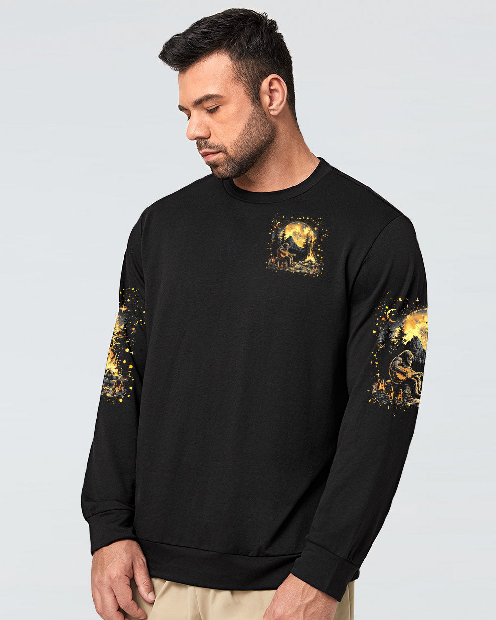 LIFE IS BETTER AROUND THE CAMPFIRE BIGFOOT ALL OVER PRINT - TLNZ2511243