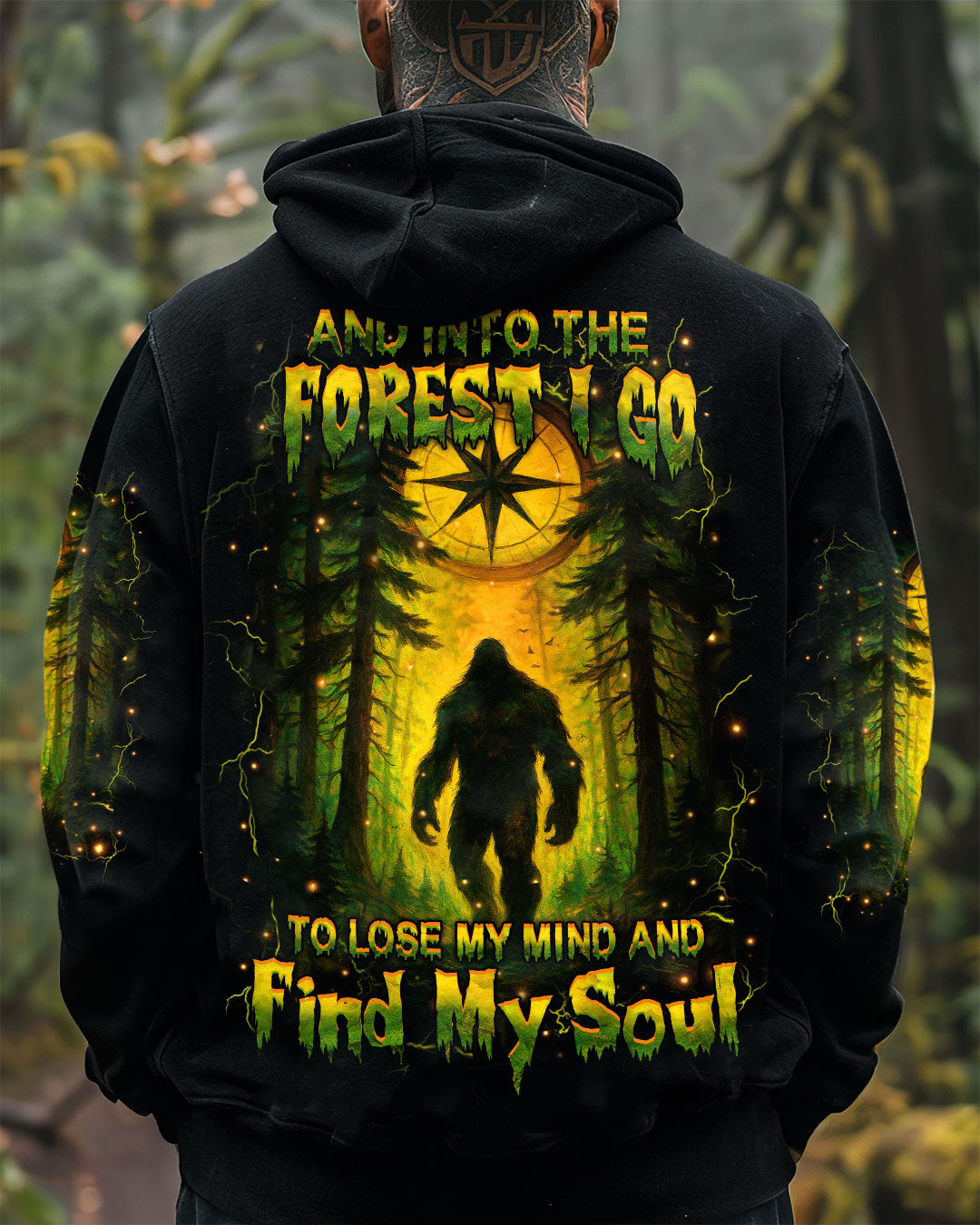 AND INTO THE FOREST I GO BIGFOOT ALL OVER PRINT - YHHN1806254