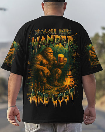 NOT ALL WHO WANDER ARE LOST BIGFOOT COMPASS ALL OVER PRINT - YHLN2306254