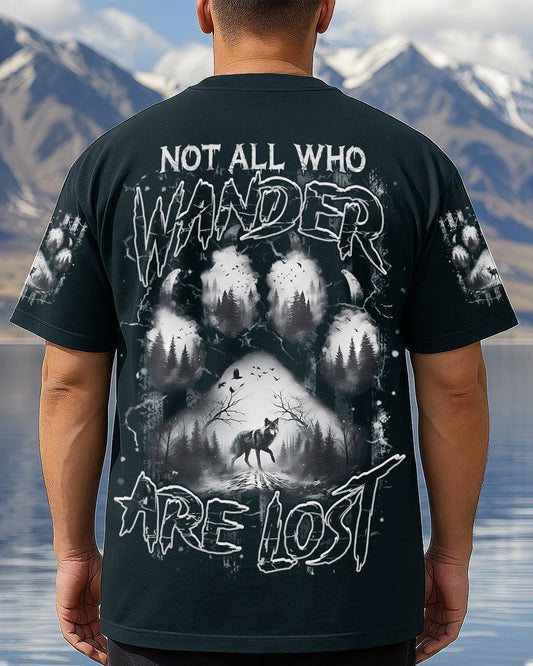 NOT ALL WHO WANDER ARE LOST WOLF ALL OVER PRINT - YHHN2805254