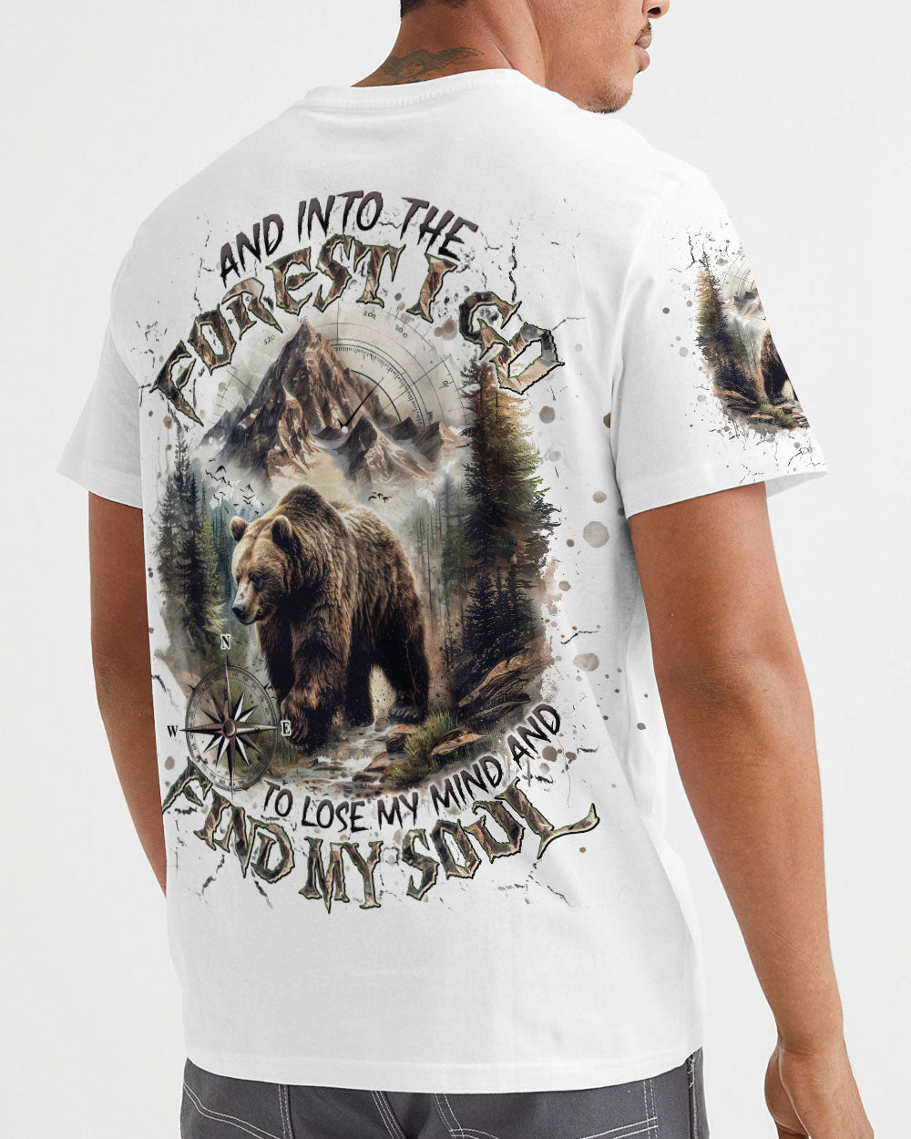 AND INTO THE FOREST I GO BEAR ALL OVER PRINT  - TLNT1803251