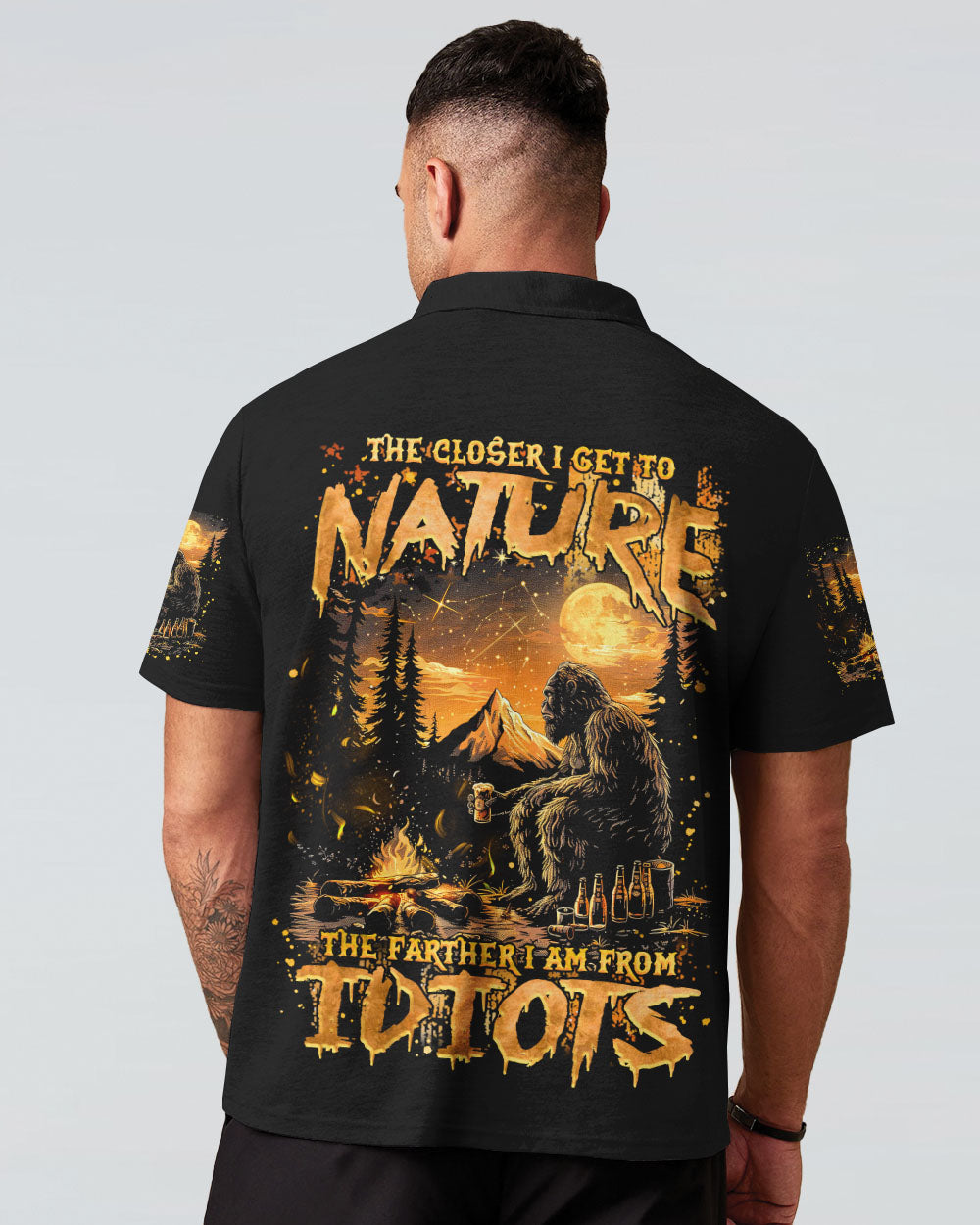 THE CLOSER I GET TO NATURE BIGFOOT ALL OVER PRINT - TLNZ1508242