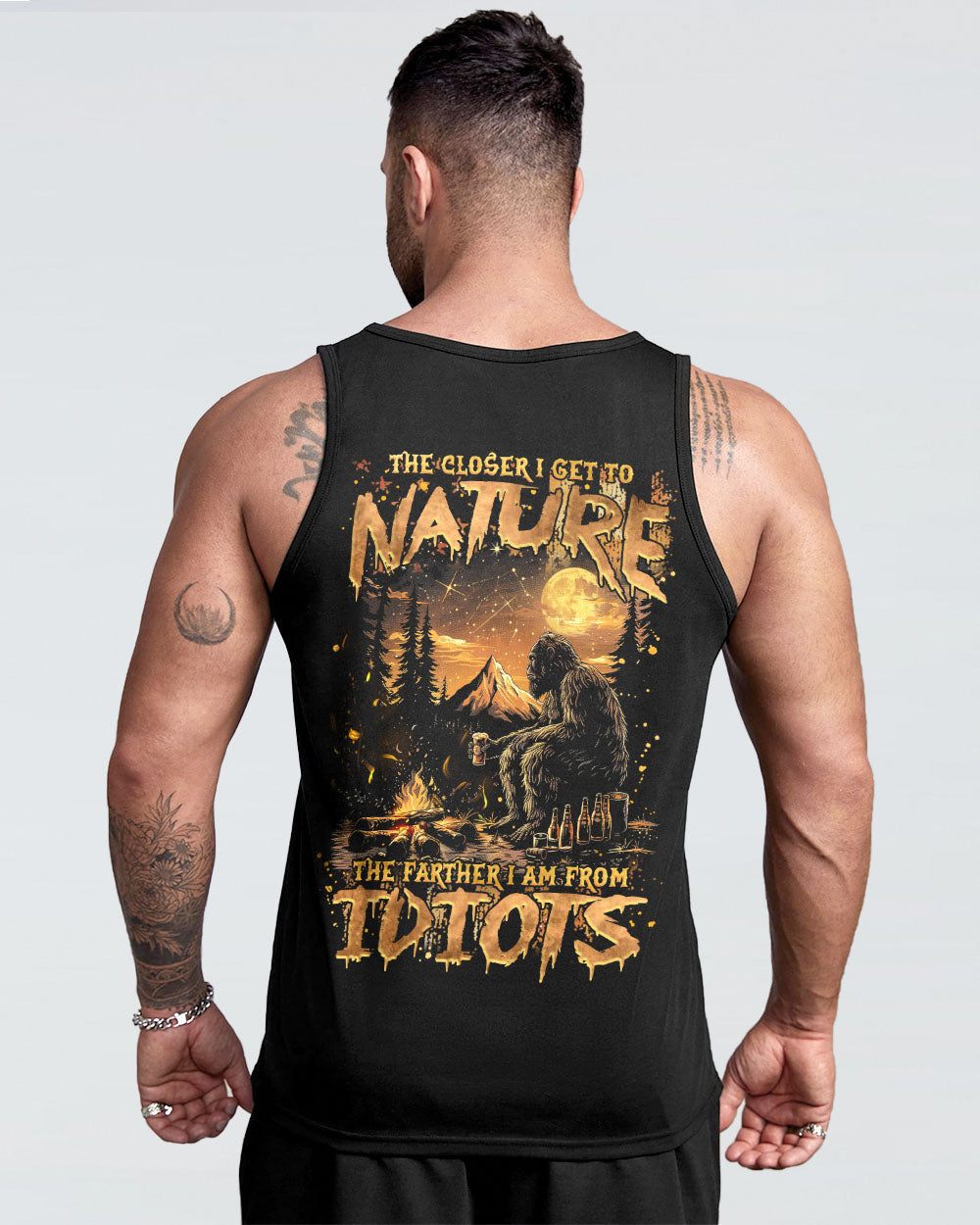 THE CLOSER I GET TO NATURE BIGFOOT ALL OVER PRINT - TLNZ1508242