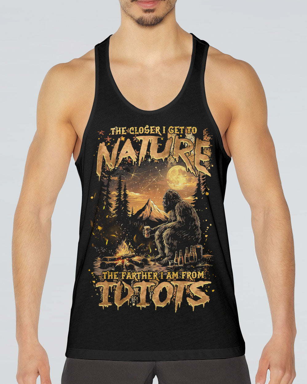 THE CLOSER I GET TO NATURE BIGFOOT ALL OVER PRINT - TLNZ1508242