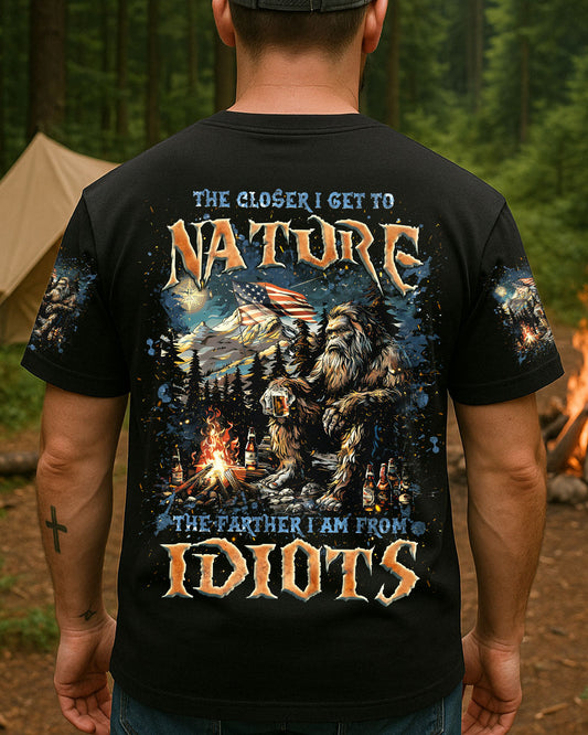 THE CLOSER I GET TO NATURE BIGFOOT ALL OVER PRINT - TLNZ0905252