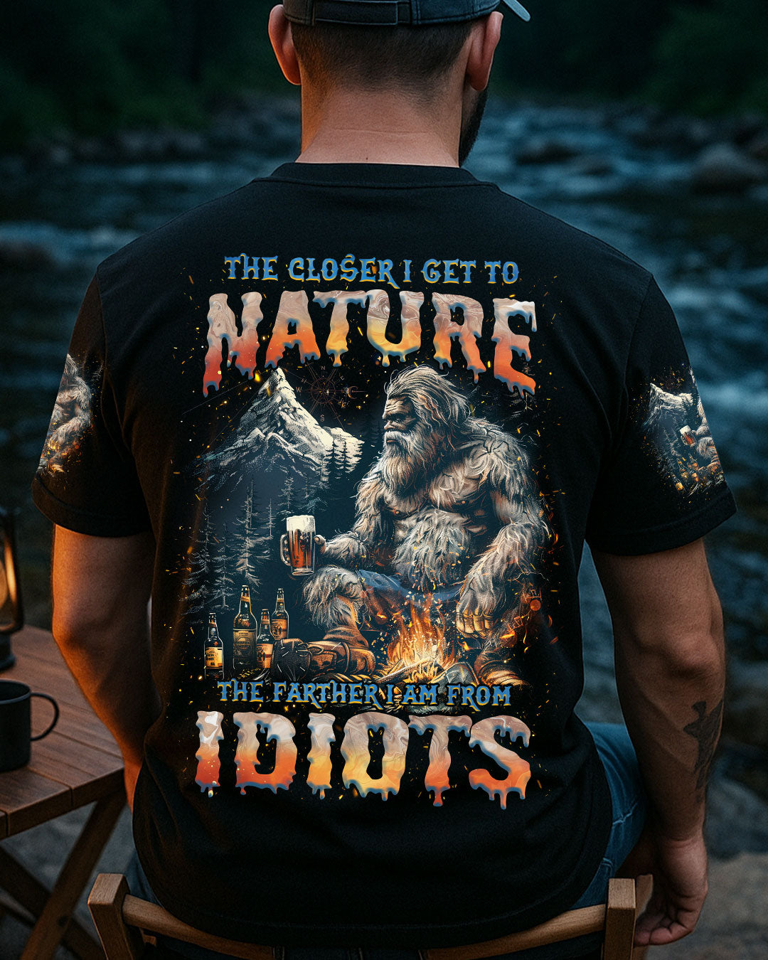 THE CLOSER I GET TO NATURE BIGFOOT ALL OVER PRINT - TLNZ1205253