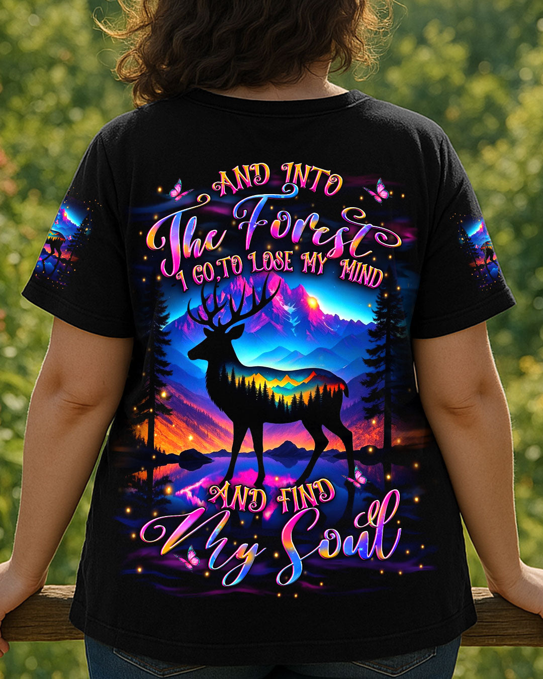 AND INTO THE FOREST I GO DEER ALL OVER PRINT - YHDU0107254