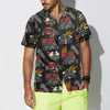 Bluejose Colorful Hot Rod Pattern Hawaiian Shirt