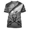 BlueJose Halloween Chinook Salmon Fish Reaper Custom Long Sleeve